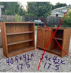 Solid wood bookcase