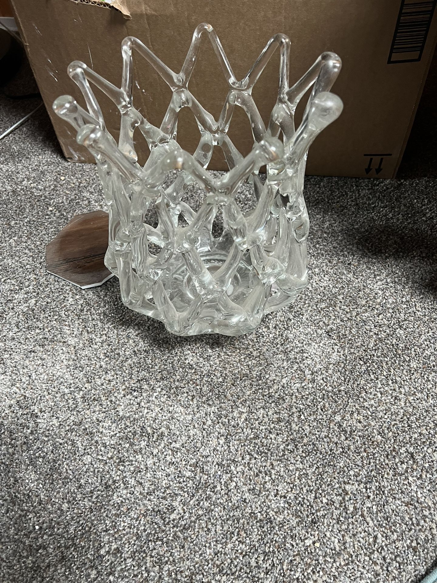 Glass Candle Holder 