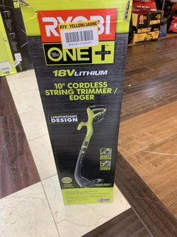 Ryobi 18v string trimmer kit