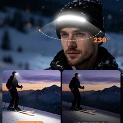 🆕 In 📦 Unisex Beanie with LED Light,Gifts for Men Dad Husband Grandpa Boyfriends With Gift Box