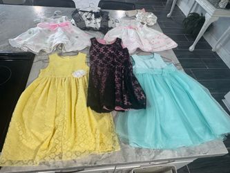 Lot of 6 Various Beautiful Children’s Dresses