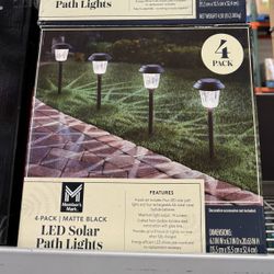 Led Solar Path Lights 4 Pack $14.99