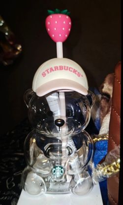 Strawberry limited edition bear cup