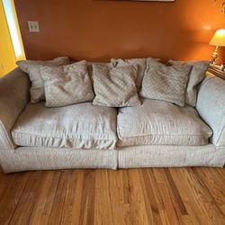 Cream Sofa And Loveseat