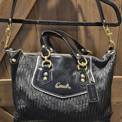 Black And Gold coach Purse 