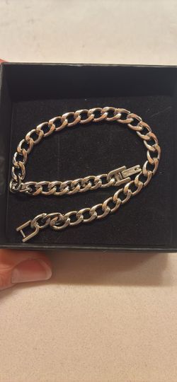 Cuban Steel Chain Bracelet