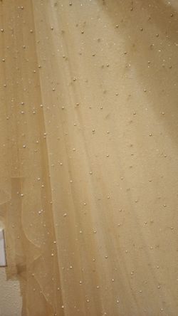 Tela Color Gold Con.Perlas