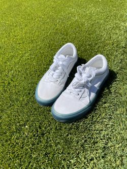White and blue Vans size 6.5y