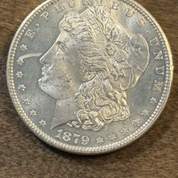 1879-S Morgan Silver Dollar - San Francisco Mint - Near Uncirculated Luster