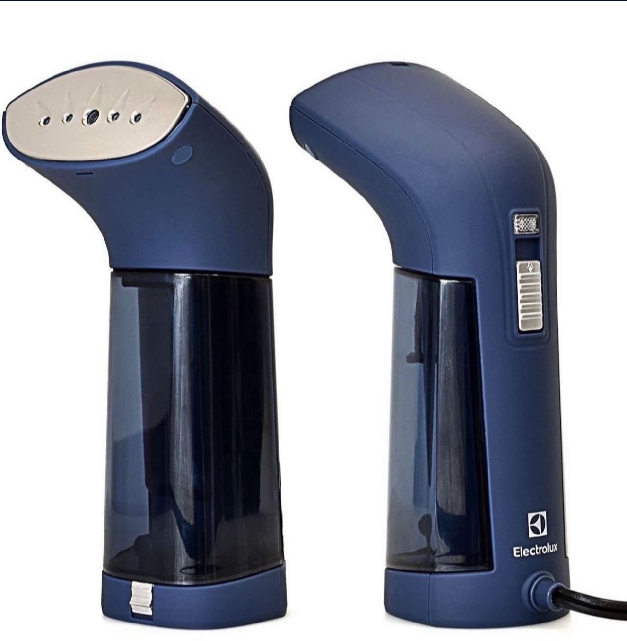 Electrolux Compact Handheld Travel Garment and Fabric Steamer for Clothes Powerful Dry Steam, Rapid Heating Portable 2 in 1 Fabric Wrinkle Remover and