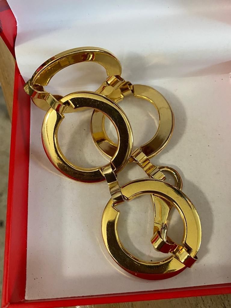 Pulsera Gold Fillet Aros Joyería Antigua