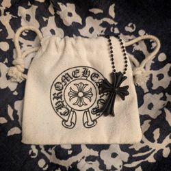 Chrome Hearts Rubber Chain Necklace w/ Cross Pendant – Excellent Condition
