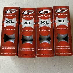 TOP FLITE XL Long Distance Golf Balls - 3 Ball Pack NEW