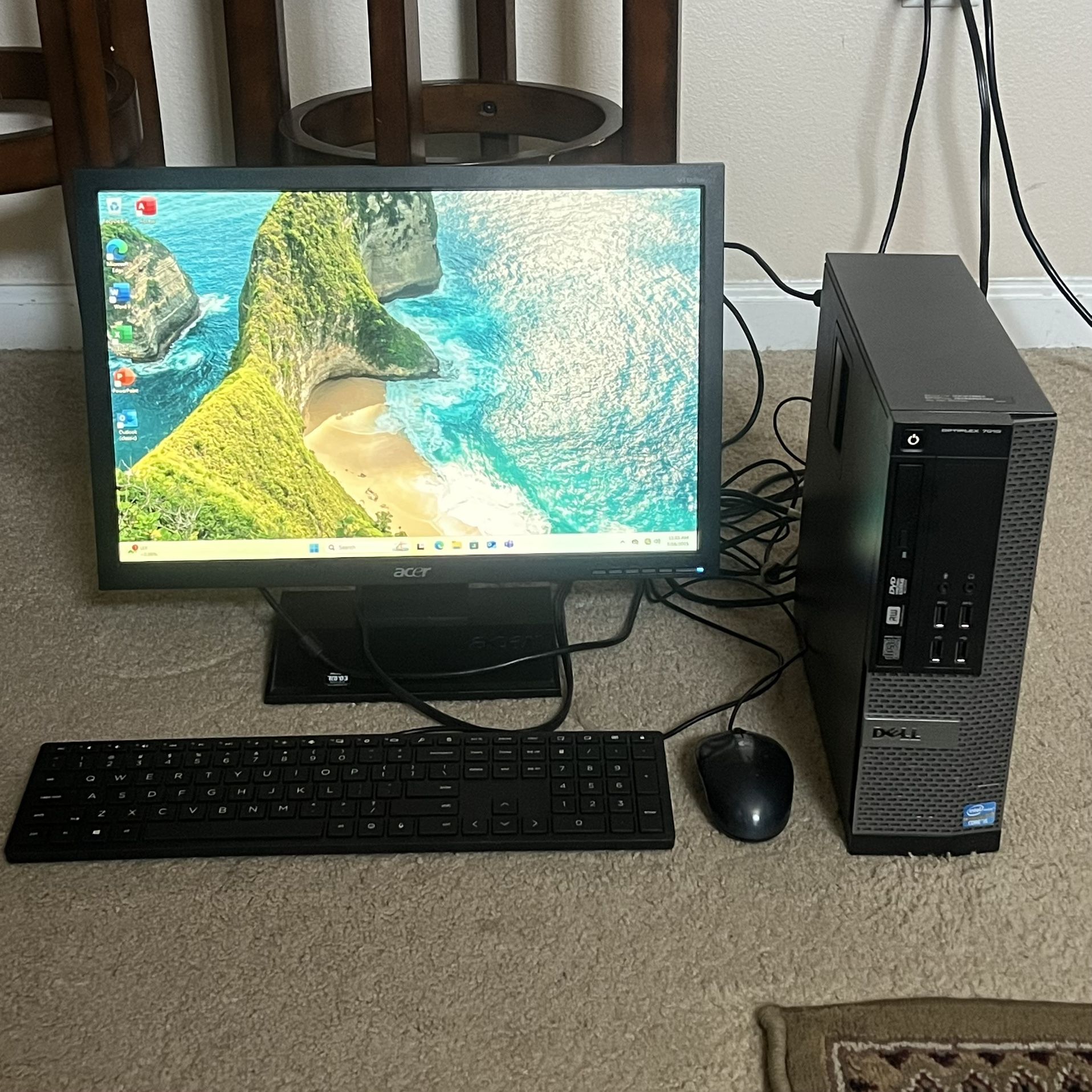 Dell Computer i5 W/Windows 11 PRO & Lifetime Office & Adobe 16gb Ram SSD Wifi (FAST)