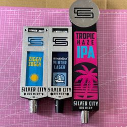 Silver City Brewery Beer Tap Handles - Set of 3