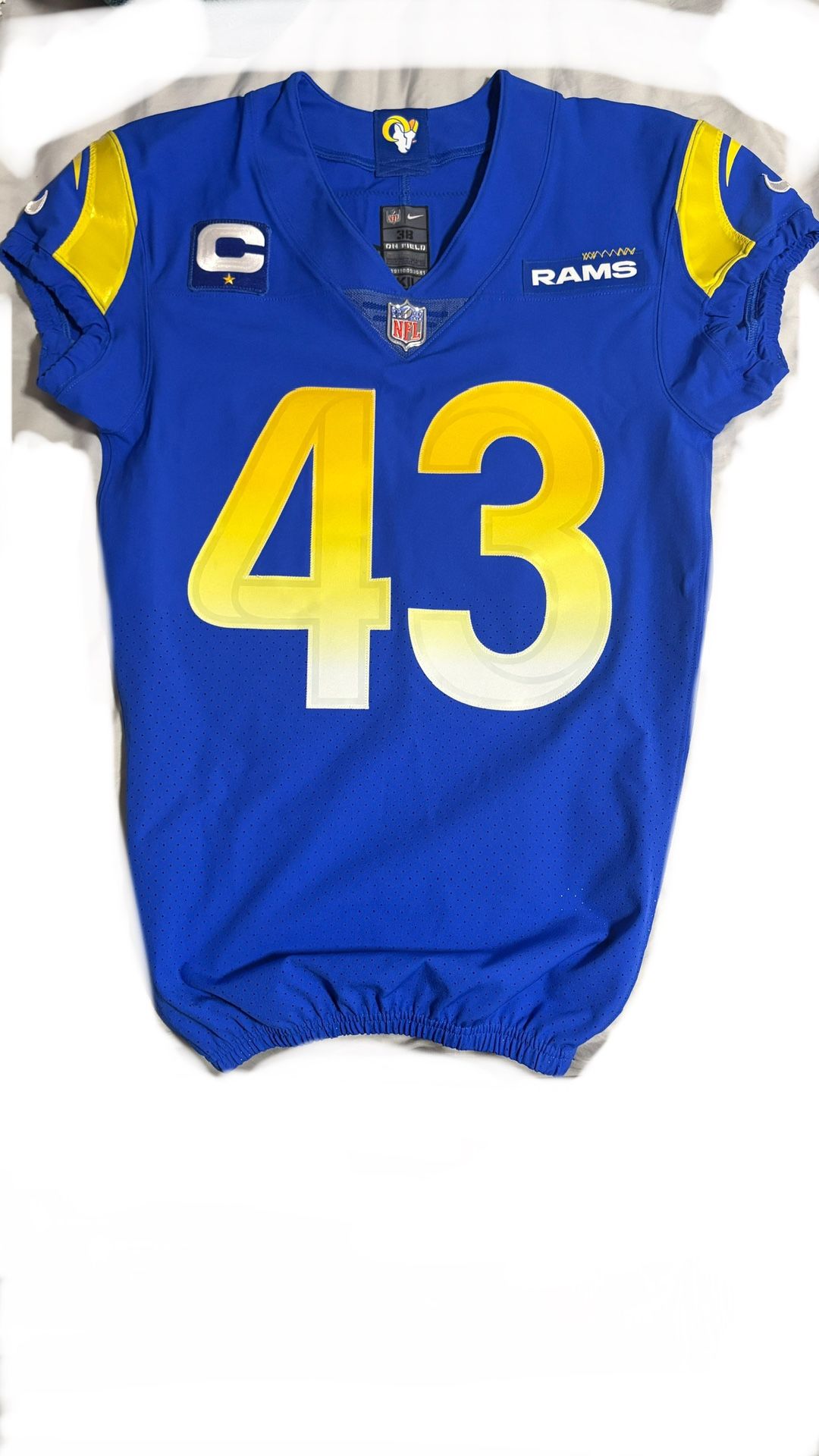 LA Rams Nike Vapor Elite Team Issued Authentic Jersey John Johnson III #43