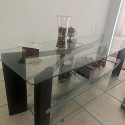 TV stand glass