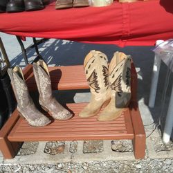 WOMEN'S COWBOY BOOTS Sz 7.5. READ DETAILS