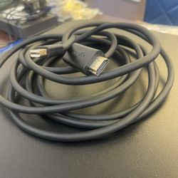 Amazon Basics Mini DisplayPort Male to HDMI Male Cable, 1080p, Gold-Plated Plugs, 10 Foot, Black for Personal Computer