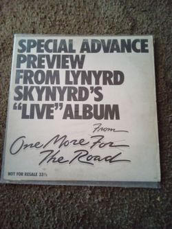 RARE Lynyrd Skynyrd Special Advance Live Album song Free Bird