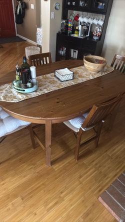 Dining table with chairs