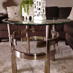 Silver End Table