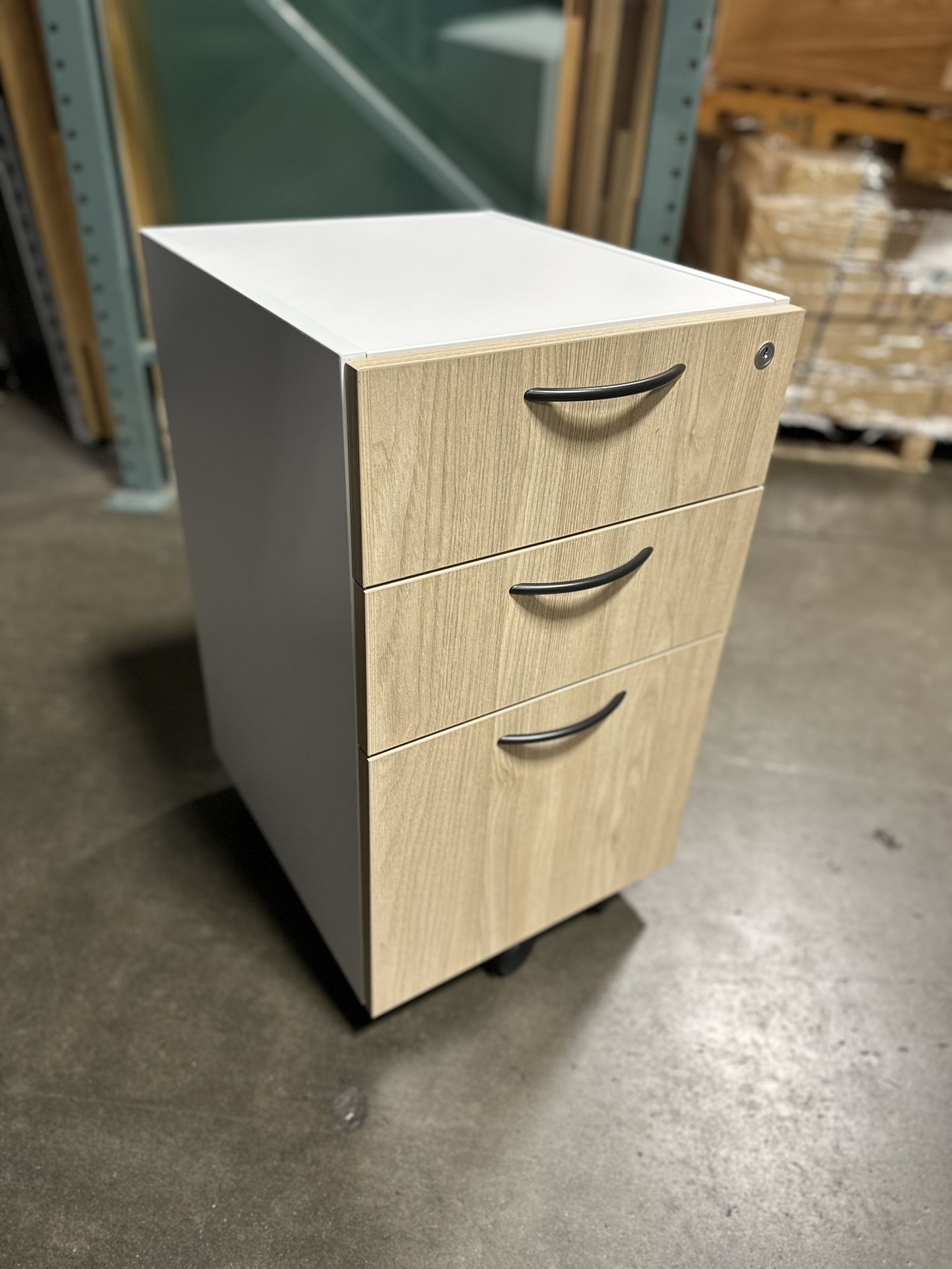 Brand New Locking Mobile Storage Pedestal From Teknion