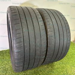 S630  255 35 19 96Y  Michelin Pilot Super Sport  2 Used Tires 60% Life 