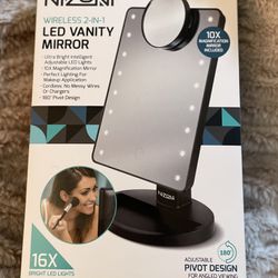 Nizoni Wireless 2 In 1 LED makeup Mirror 