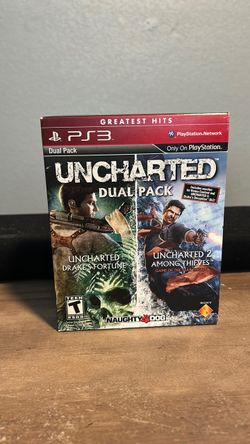 PS3 uncharted dual pack uncharted drakes fortune, uncharted 2 among thieves