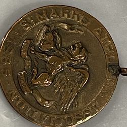 Coin 1865 Saint Marks Winged Lion 1915 Collectible Rare Vintage jewelry, rare, unique charm!