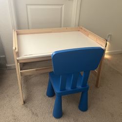 Children’s IKEA desk and chair