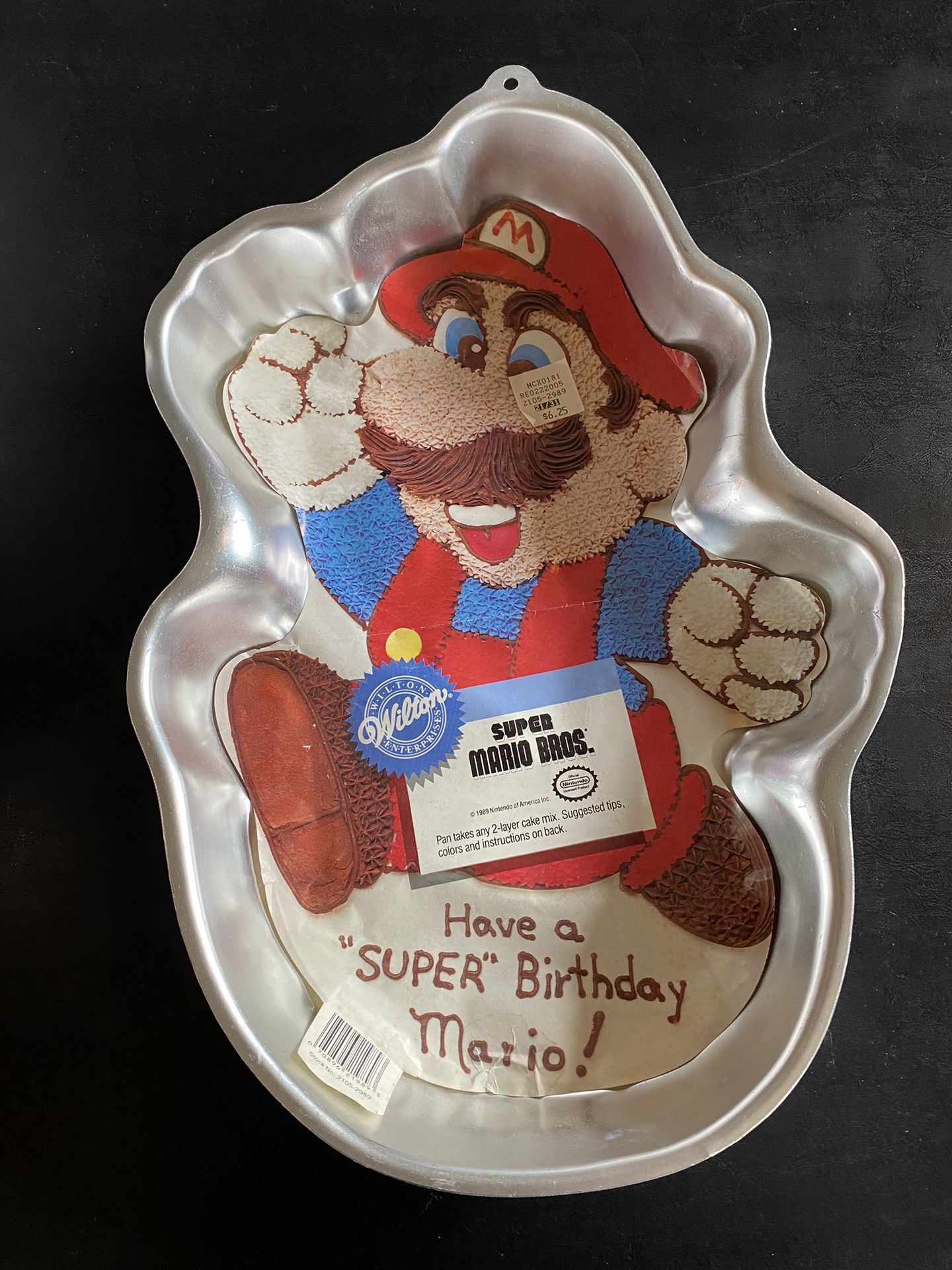 Awesome 1989 Wilton Nintendo Super Mario Bros. Cake Pan