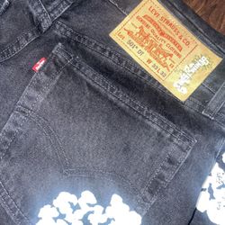 Black Denim Tears Levi Jeans Size 33