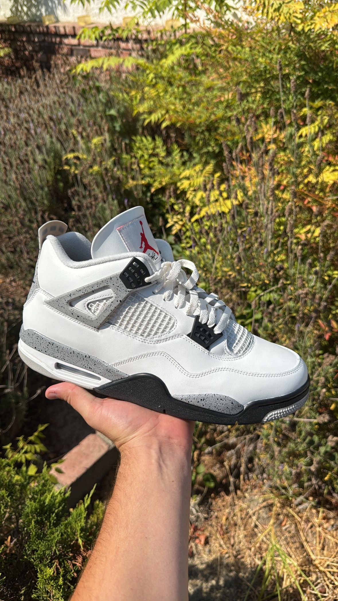 Jordan 4 White Cement Size 13 Men Used 1x