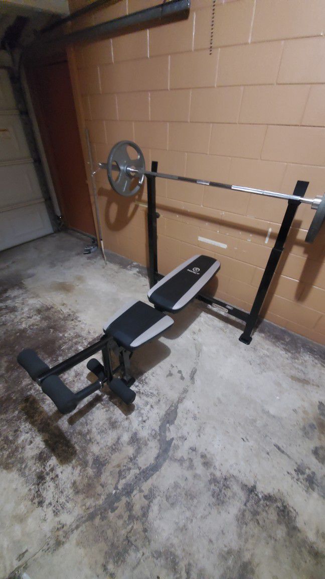 Marcy  Bench Press With Weights 
