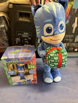 Catboy , Pj Masks Christmas Inflatable And Plush Stand.