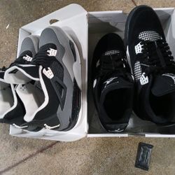 2 Pair Jordan's 4 Size 11,12