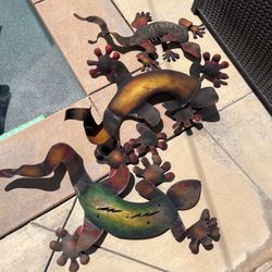 Gecko Outdoor Wall Decor 