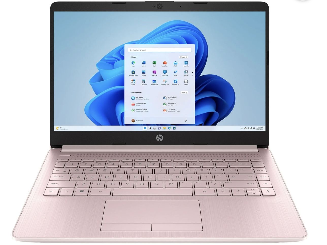 HP 14-cf2112wm Stream 14" HD Celeron N4020 1.1GHz Intel UHD Graphics 600 4GB RAM 64GB SSD Win 11 Home Rose Pink