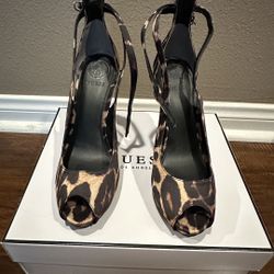Guess leopard heels