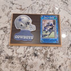 Emmitt Smith Autograph Card Plaque 