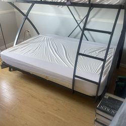 Twin/full bunk Bed Frame and mattresses