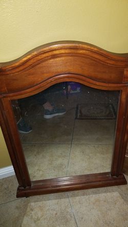 Wood mirror