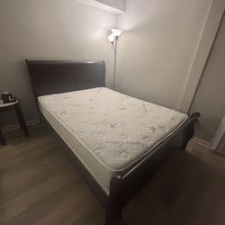 Queen Bedframe + New Mattress