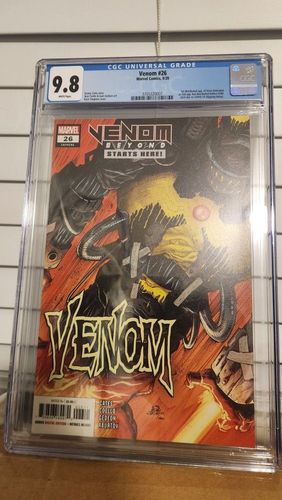 Venom 26 CGC 9.8 1ST appearance Of Virus