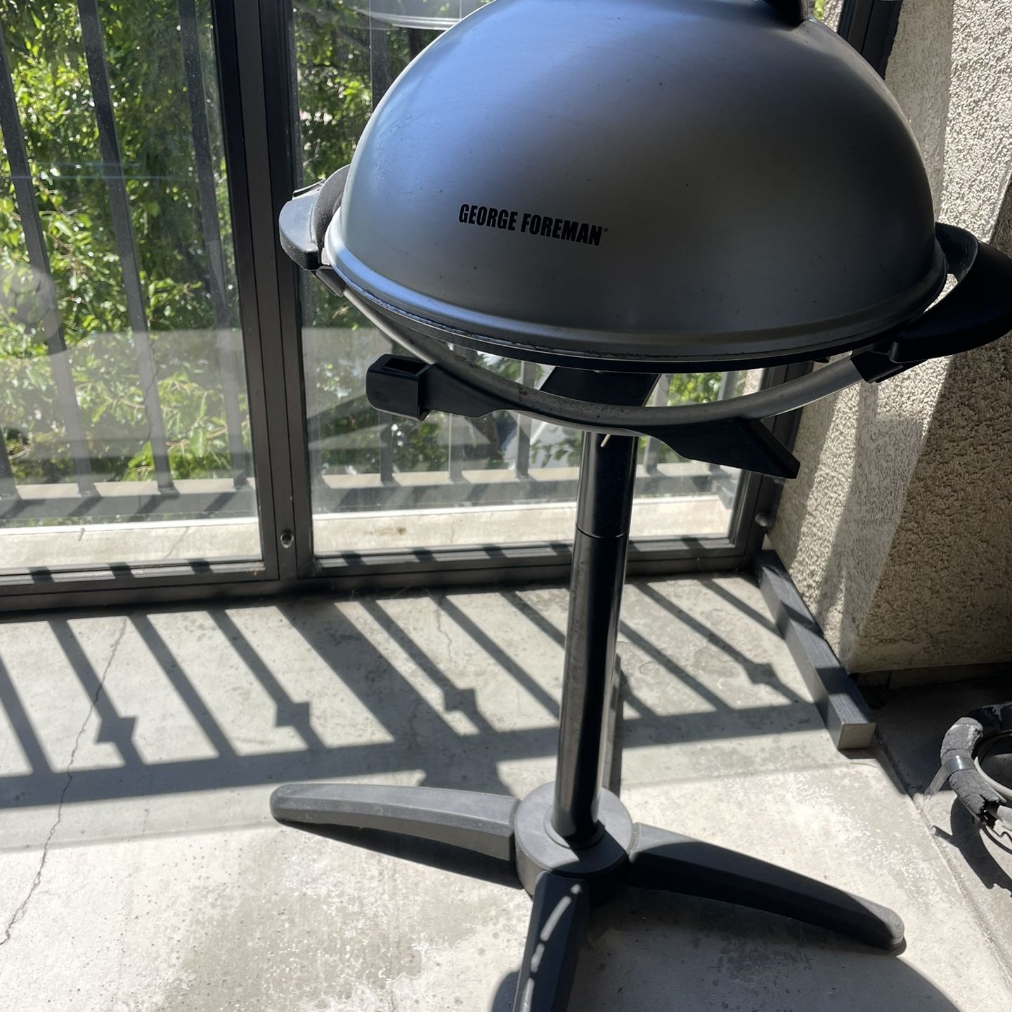 George Foreman 15 Serving Indoor Outdoor Electric Grill Silver