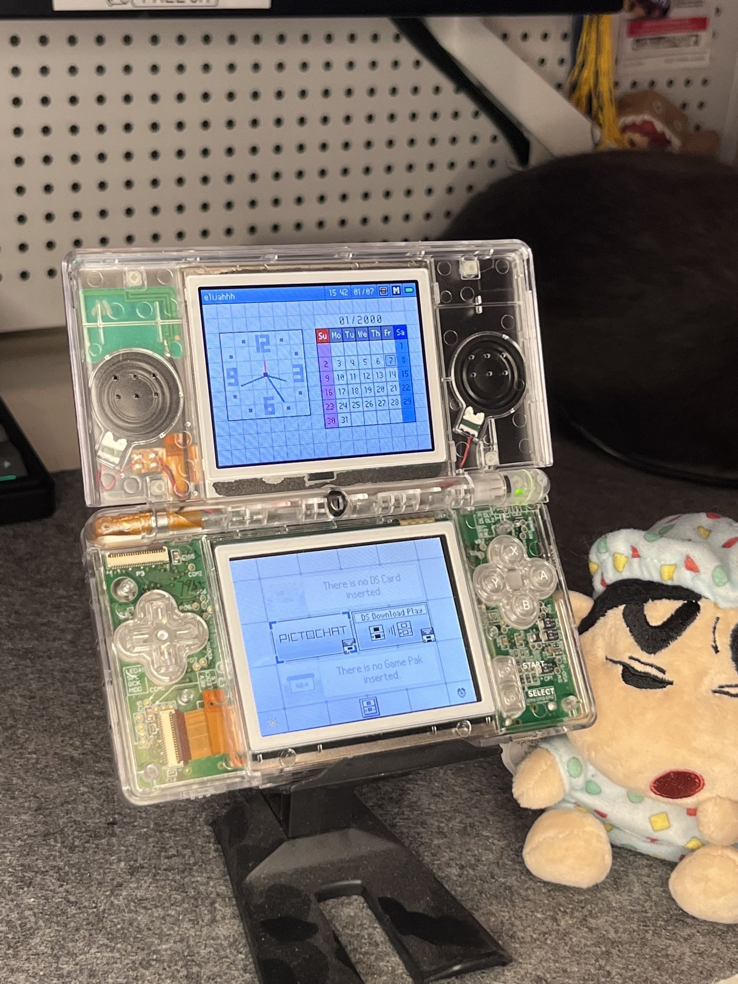 Ds Lite Clear Reshell (read Disc)