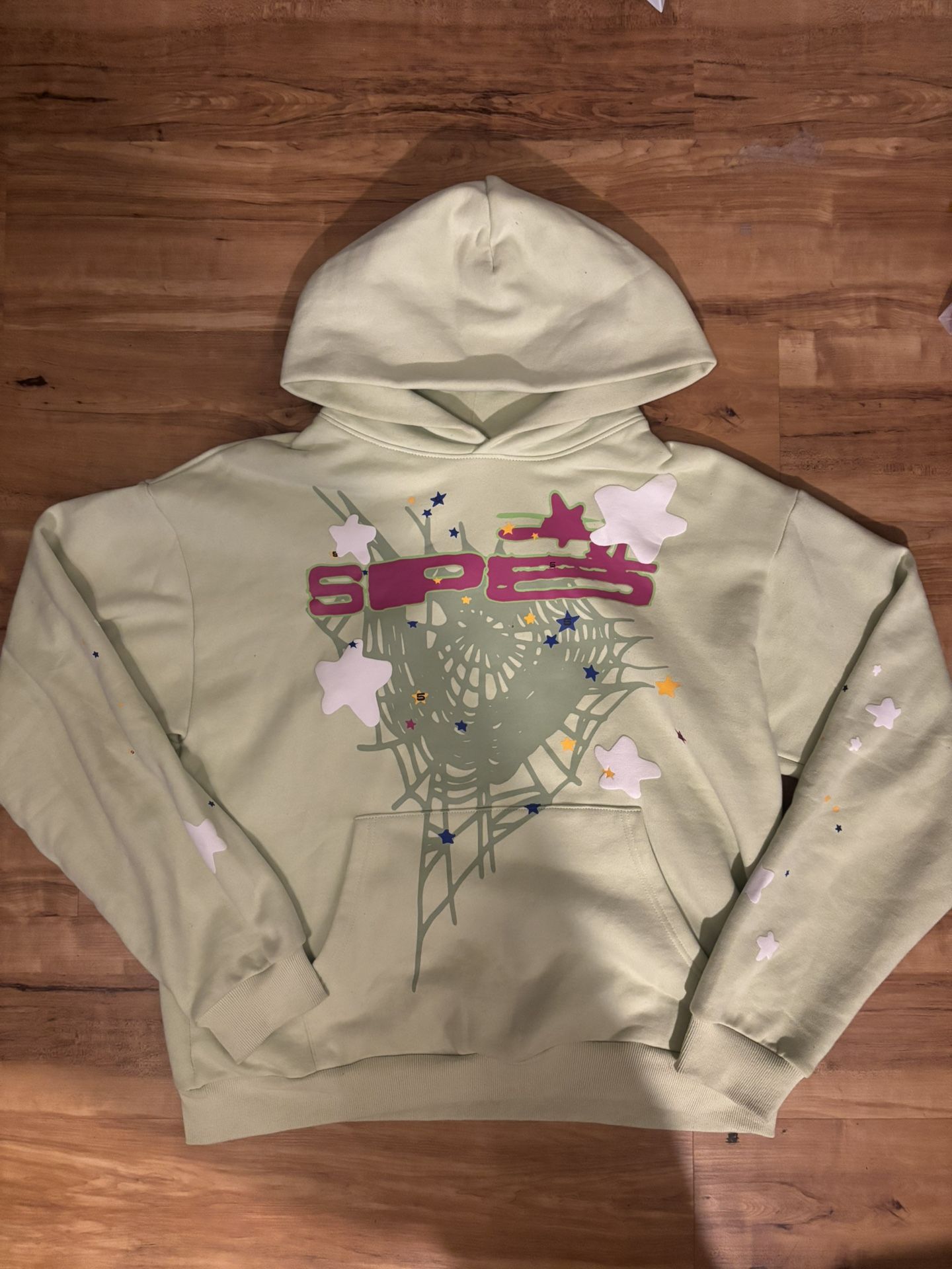 Green Sp5der Hoodie