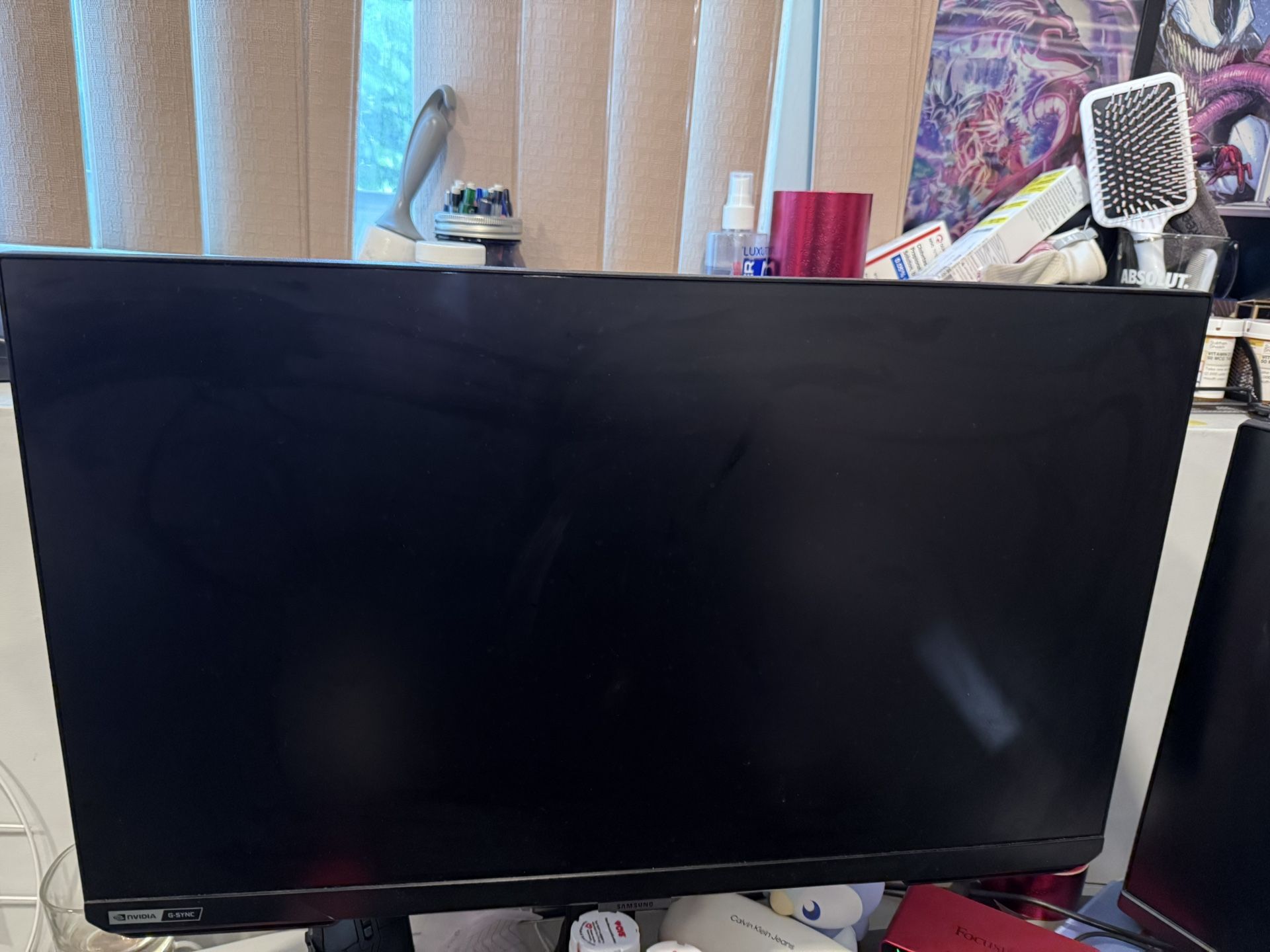 Samsung - 27" Odyssey FHD IPS 240Hz G-Sync Gaming Monitor with HRD